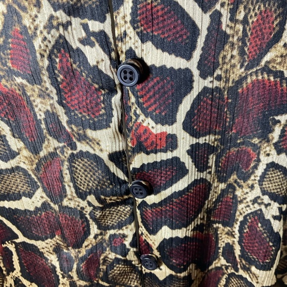 “ZARA” Snakeskin print rouched detail dress. - Picture 4 of 8